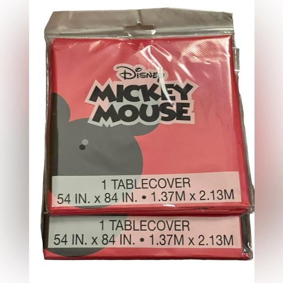 Mickey Mouse 14 Piece Party Supplies Hats, Plates, Napkins, Banner, Table Cover - Picture 9 of 12